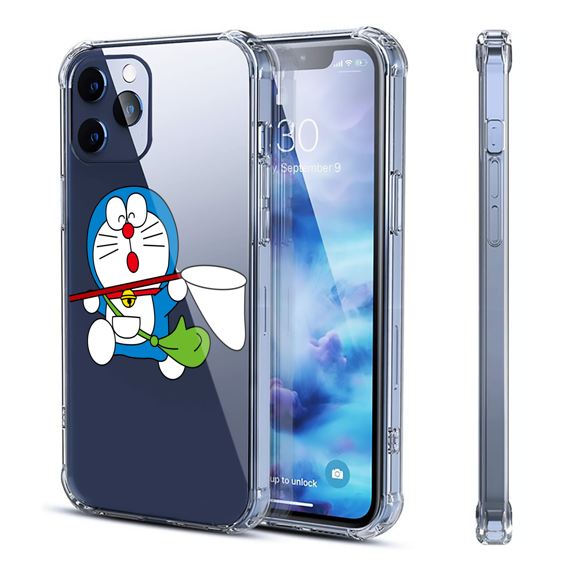 （画像用） ドラえもん Doraemon 【iPhone 12シリーズ対応】透明スマホケース（クリアソフトケース）